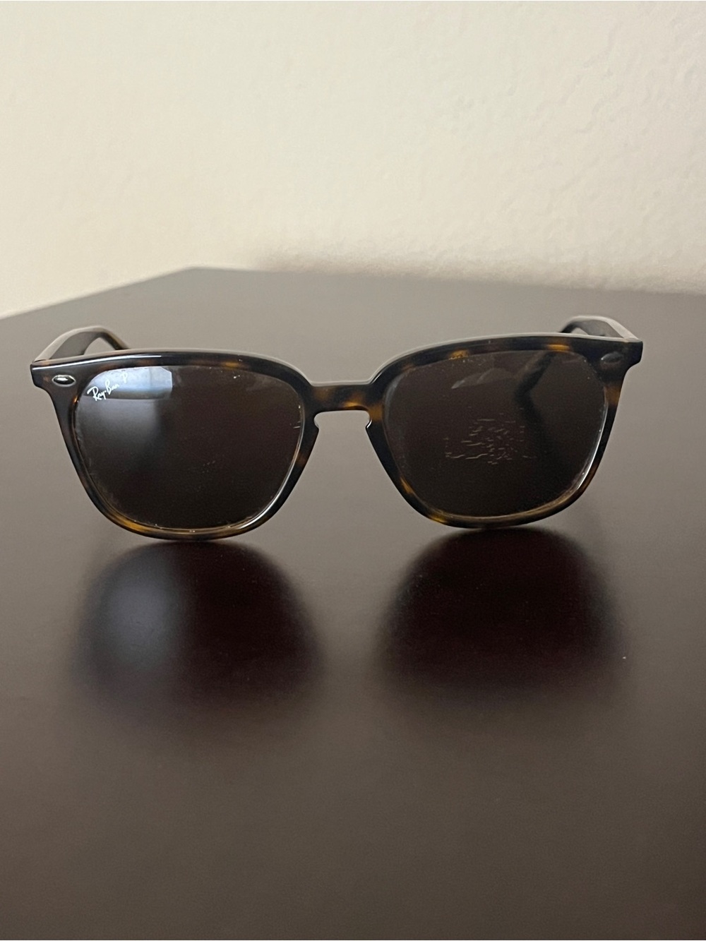 Ray-Ban Men’s RB4362 Tortoise Sunglasses w/ Polarized Brown Lenses